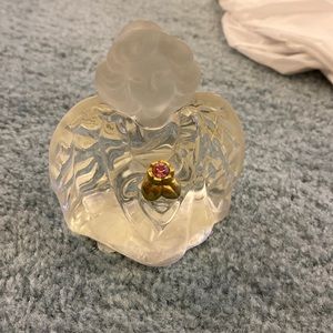 Clear glass angel.